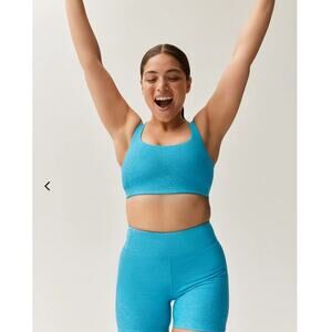 NWT Outdoor Voices Double Time  Bra - XXL / 2XL - Blizzard blue - XXL / 2XL